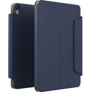 Uniq iPad 2025 10.9 (10.Nesil) Rovus Snapmount 360 Derece Dönebilen Manyetik Tablet Kılıfı Lacivert