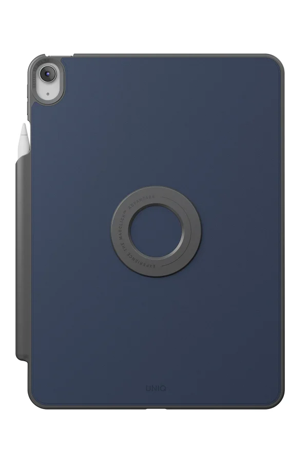 Uniq iPad 2025 10.9 (10.Nesil) Rovus Snapmount 360 Derece Dönebilen Manyetik Tablet Kılıfı Lacivert - Görsel 4