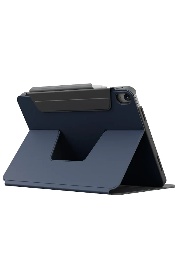 Uniq iPad 2025 10.9 (10.Nesil) Rovus Snapmount 360 Derece Dönebilen Manyetik Tablet Kılıfı Lacivert - Görsel 6