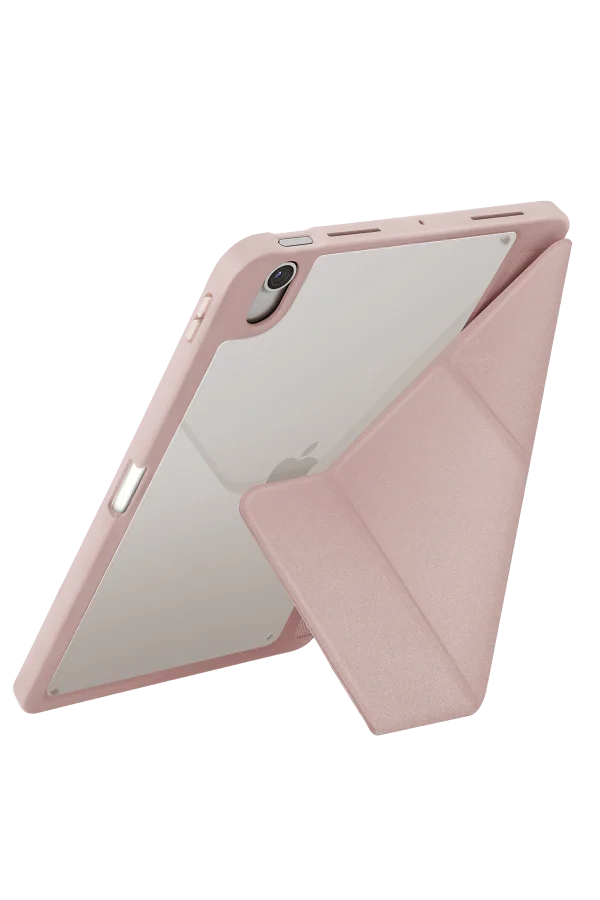 Uniq iPad 2025 10.9 (10.nesil) Moven Standlı Tablet Kılıfı Pembe - Görsel 3