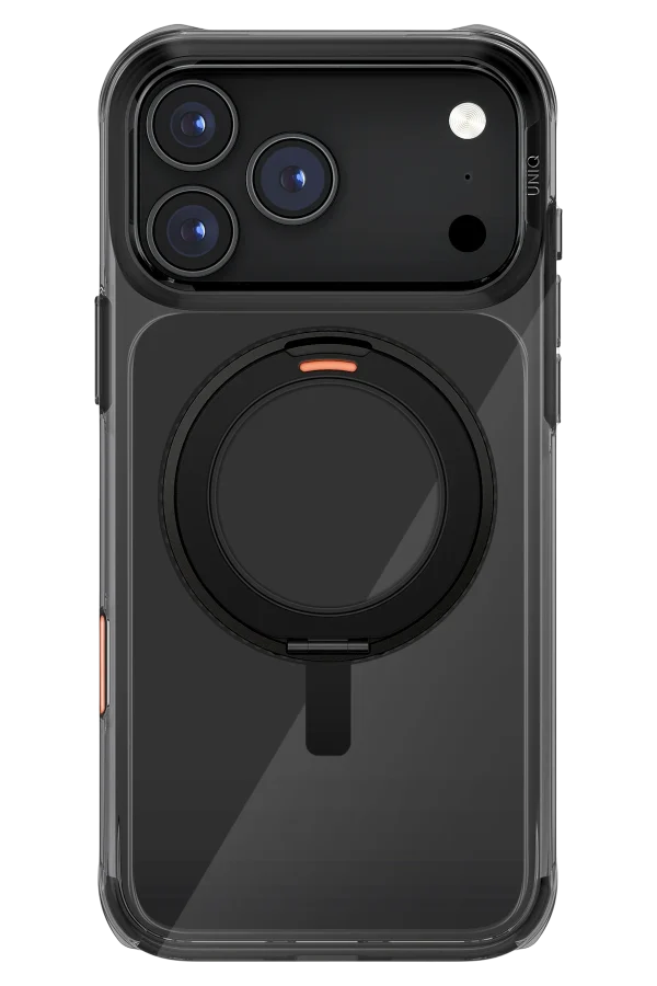 Uniq Apple iPhone 17 Pro Max Swivix Rotating Kickstand Kılıf Siyah - Görsel 2