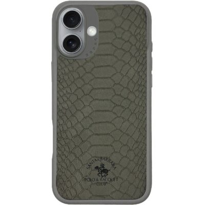 Santa Barbara Polo Racquet Club iPhone 17 Knight Deri Kılıf - Titan Gri