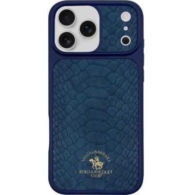Santa Barbara Polo Racquet Club iPhone 17 Pro Max Knight Deri Kılıf - Lacivert