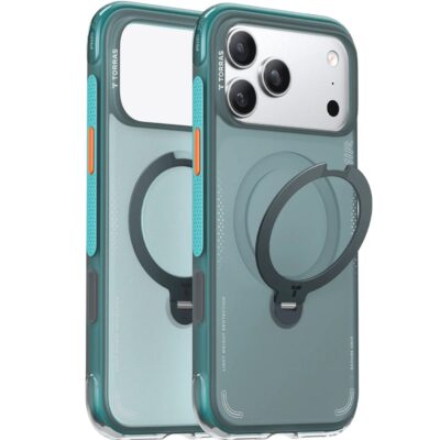 Torras iPhone 17 Pro Max O Stand Spin Air Serisi Magsafe Kılıf - Mavi