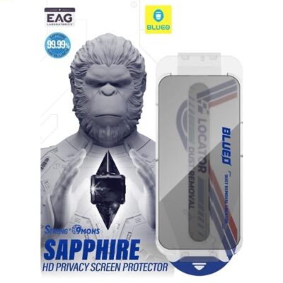 Blueo Sapphire iPhone 17 Pro Max Orjinal Safir Ekran Koruyucu - Hayalet