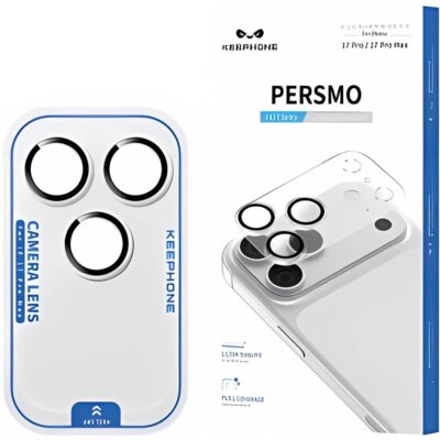 Keephone iPhone 17 Pro Persmo Kamera Lens Koruyucu - Şeffaf