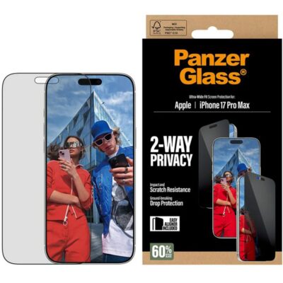 PanzerGlass iPhone 17 Pro Max UWF Cam Ekran Koruyucu - Hayalet