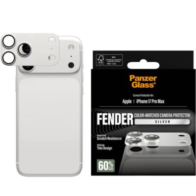 Panzerglass iPhone 17 Pro Max Fender Kamera Lens Koruyucu - Gümüş