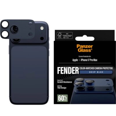 Panzerglass iPhone 17 Pro Max Fender Kamera Lens Koruyucu - Mavi