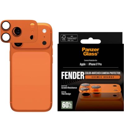 Panzerglass iPhone 17 Pro Fender Kamera Lens Koruyucu - Kozmik Turuncu