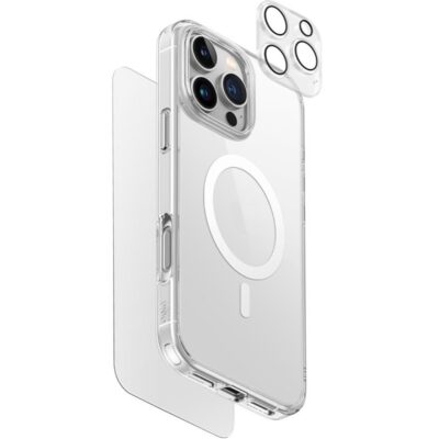 Uniq iPhone 16 Pro Max Clearvue Magsafe 3in1 Set Kılıf - Şeffaf