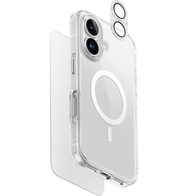 Uniq iPhone 16 Plus Clearvue Magsafe 3in1 Set Kılıf - Şeffaf
