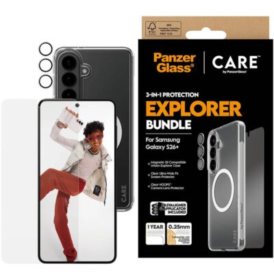 Panzerglass Galaxy S26+ Explorer Bundle 3’ü 1 Arada Set – Şeffaf