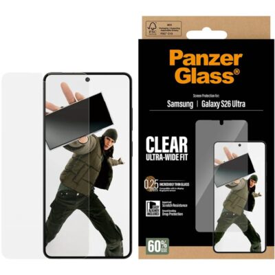 PanzerGlass Galaxy S26 Ultra UWF Cam Ekran Koruyucu - Şeffaf