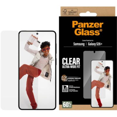 PanzerGlass Galaxy S26+ UWF Cam Ekran Koruyucu - Şeffaf