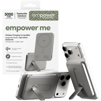 Panzerglass Empower 5.000 mAh. Ayaklı Standlı Powerbank - Titanium