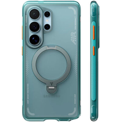 Torras Galaxy S26 Ultra O Stand Spin Air Magsafe Kılıf - Yeşil