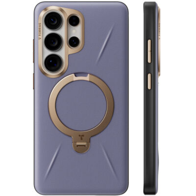 Torras Galaxy S26 Ultra O Stand Spin VegSkin Magsafe Kılıf - Derin Mor