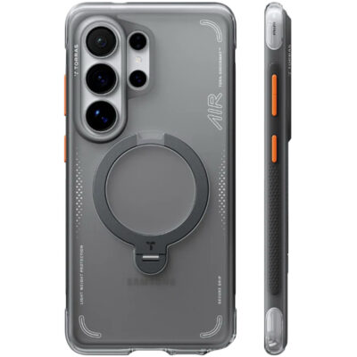 Torras Galaxy S26 Ultra O Stand Spin Air Magsafe Kılıf - Siyah