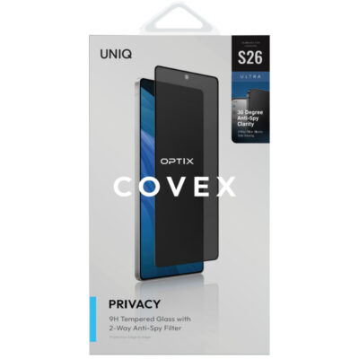 Uniq Galaxy S26 Ultra Optix Covex Cam Ekran Koruyucu - Hayalet