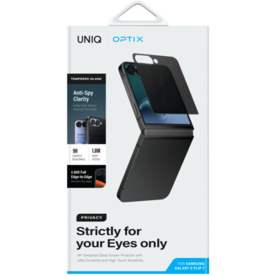 Uniq Galaxy Z Flip 7 Optix Cam Ekran Koruyucu - Hayalet