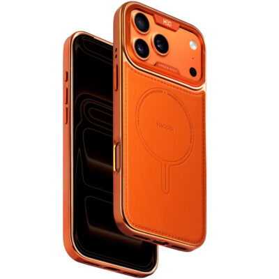 HDD iPhone 17 Pro HBC-465 Carnallite Magsafe Kılıf - Turuncu