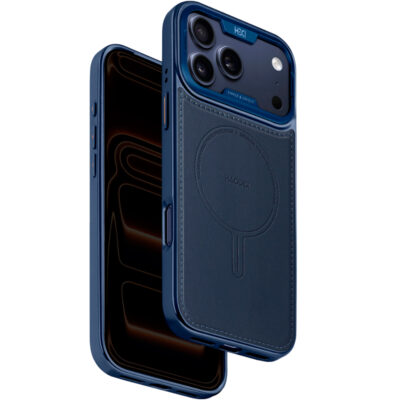 HDD iPhone 17 Pro HBC-465 Carnallite Magsafe Kılıf - Mavi