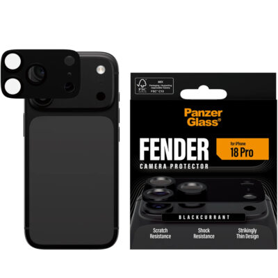 Panzerglass iPhone 18 Pro Fender Kamera Lens Koruyucu - Siyah
