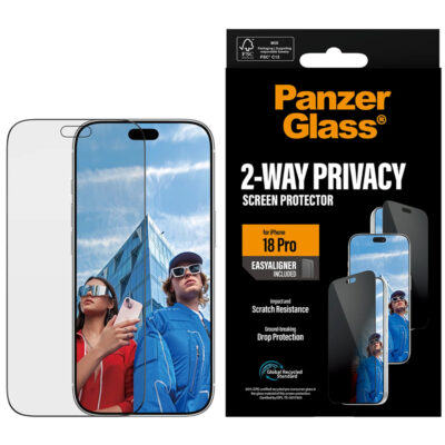 PanzerGlass iPhone 18 Pro Ultra-Wide Fit EasyAligner Cam Ekran Koruyucu - Hayalet