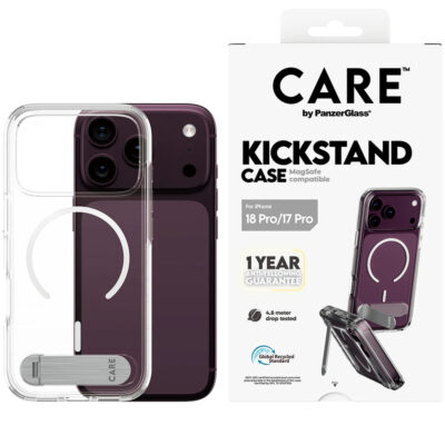 Panzerglass by Care iPhone 18 Pro KickStand Standlı Magsafe Kılıf - Şeffaf