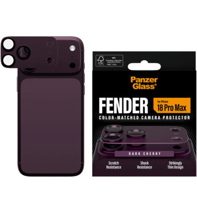 Panzerglass iPhone 18 Pro Max Fender Kamera Lens Koruyucu - Burgonya