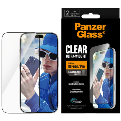 PanzerGlass iPhone 18 Pro Ultra-Wide Fit EasyAligner Cam Ekran Koruyucu - Şeffaf